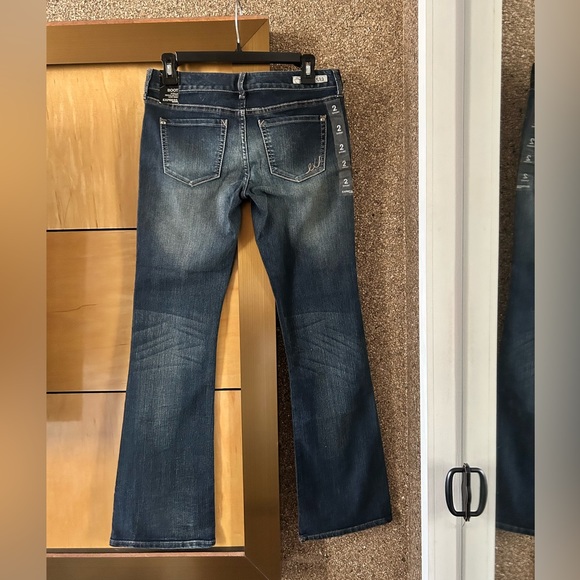 Express y2k boot stella regular fit low rise blue jeans - Picture 3 of 5